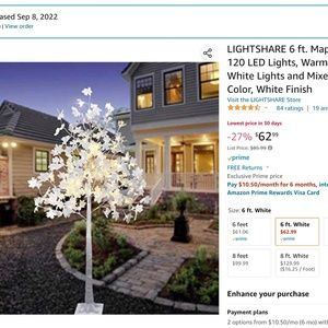 Light share 6ft 120 LED Lighted Maple Tree